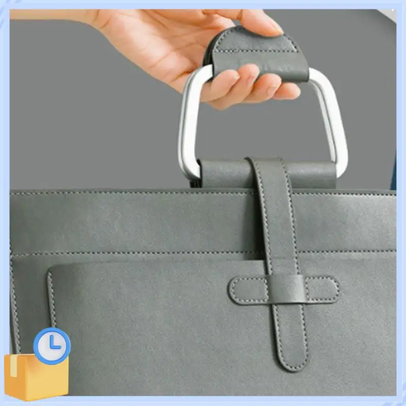 Popular A4 Leather Document Bag Envelope Document Holder Quality PU Leather Document Pouch Document Organizer File Bag