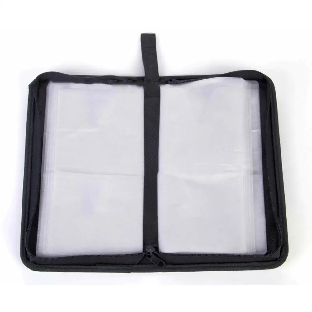 80-Sheets Car CD Case Disc Dvd Storage Bag High-capacity Sleeves CD Holder Case Carry Box Handbag With Zipper Album Organizer