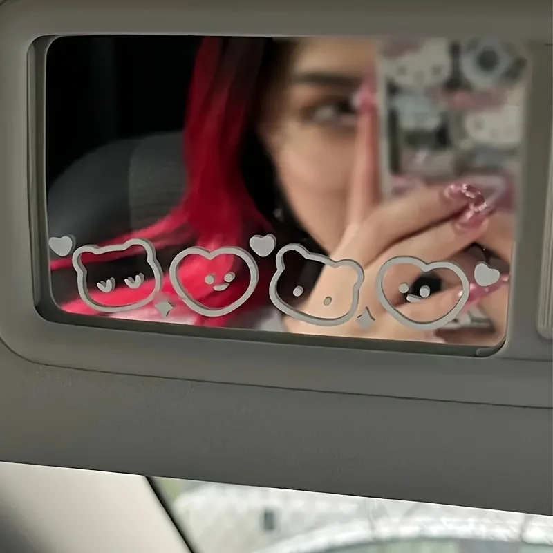 

«Наклейки «Симпатичный медведь и сердце» из 2 предметов — идеально подходят для боковых зеркал автомобиля, ноутбуков, бутылок с водой, чехлов для телефонов для добавления сладкого очарования»