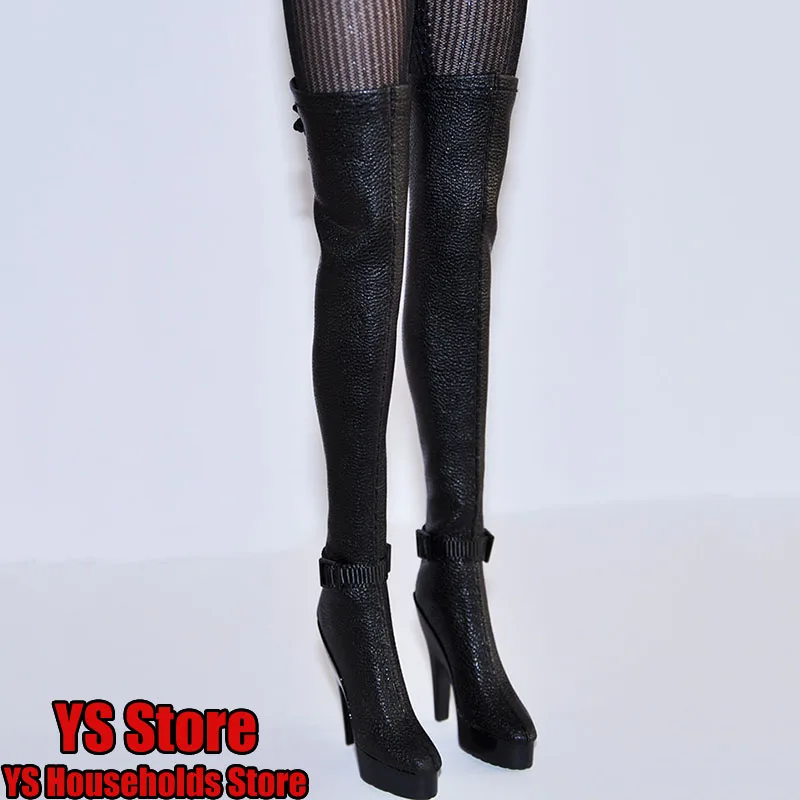

1/6 Scale Female Soldier Slim Long Boots Model Toys Accessory for 12" Tbleague Phicen JODOLL Action Figure Body Decoration