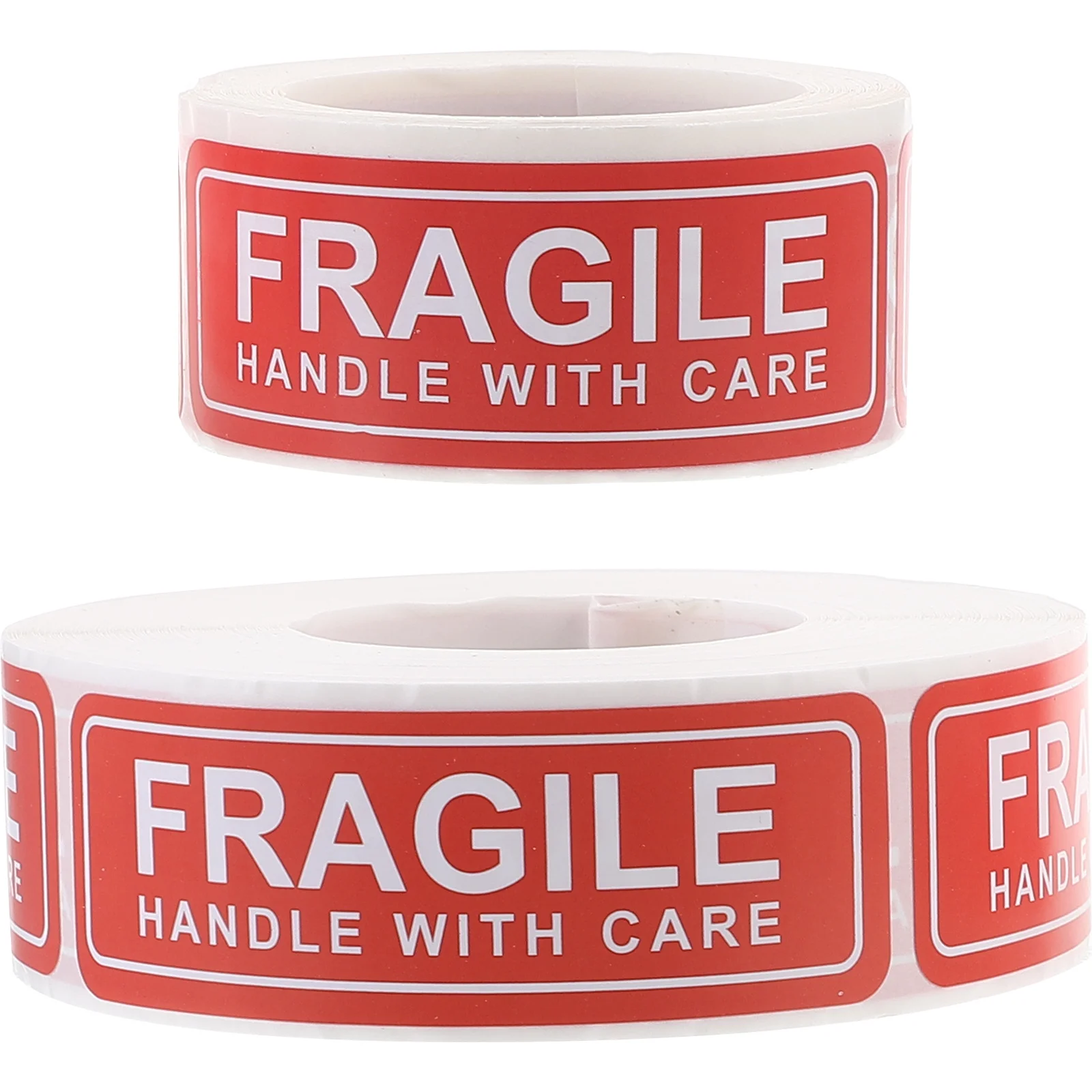 2 Rolls Fragile Stickers For Shipping Packaging Warning Labels Self-Adhesive Durable Packing Tape Waterproof Wear-Resistant