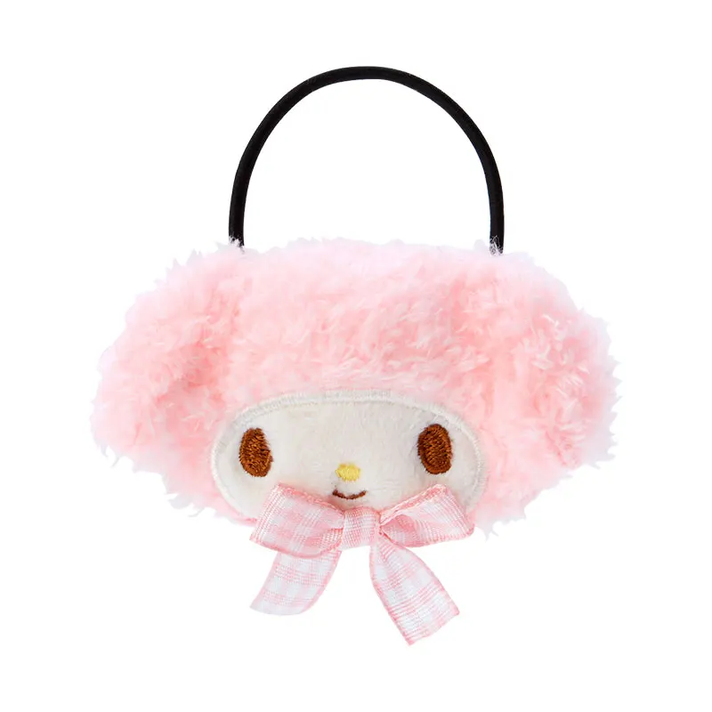 Sanrio Anime Plush Girl Toy, Sanrio cabelo corda broche, Kitty Cinnamoroll, melodia, Kuromi, Hangyodon, Cogimyun, Pochacco, Setembro, Novo