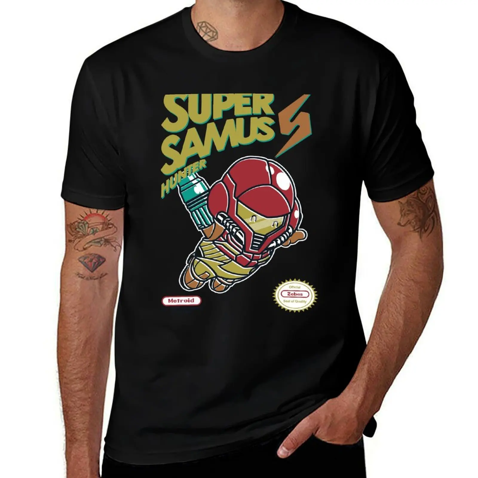 

Super Samus S T-Shirt t shirt for man 100 percent cotton anime t shirts for man T-Shirt