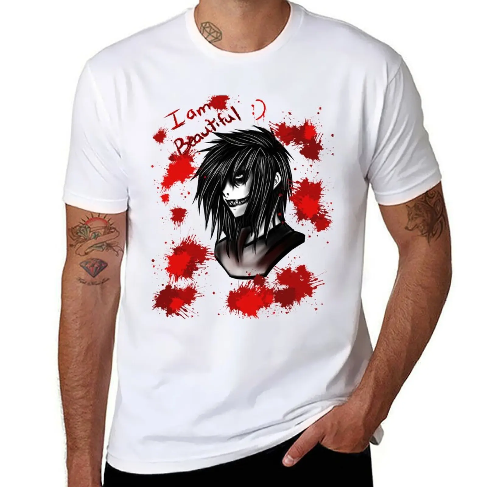 

Jeff the Killer T-Shirt t shirts for man pack cotton t shirts for man slim fit T-Shirt