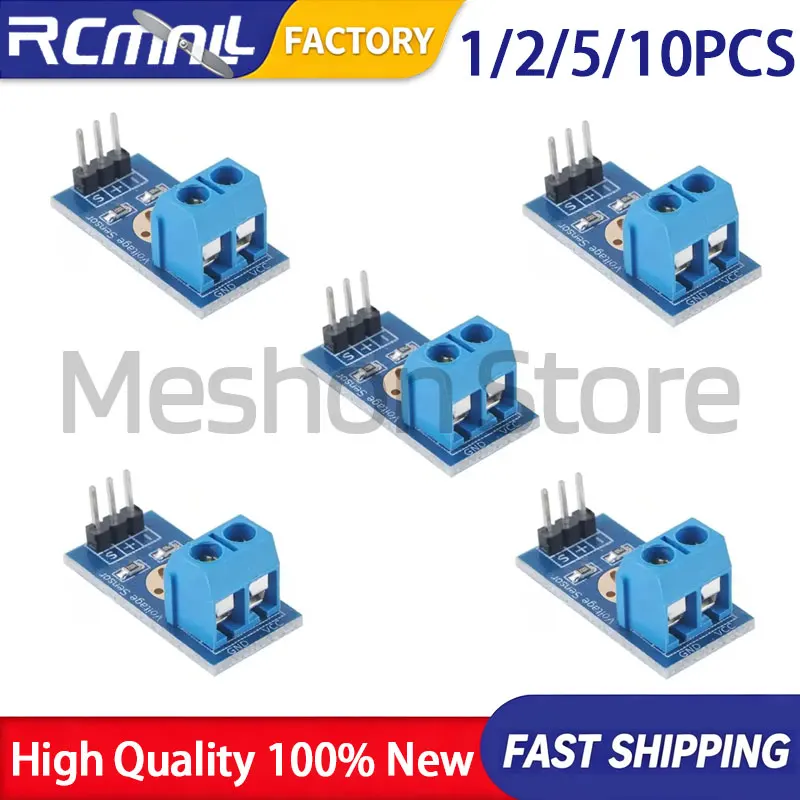 Voltage Detection Sensor Module DC 0 To 25V Electronic Bricks Voltage Sensing Components for Microcontroller Development