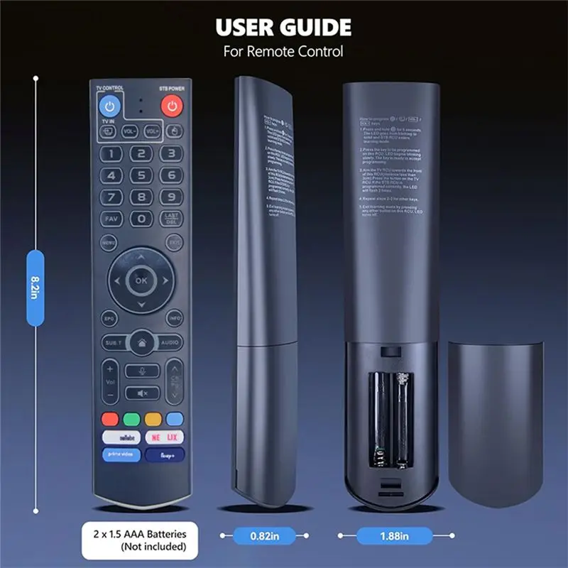 AS95 Bluetooth Voice Remote Control for VSEEBOX V3 PRO, High Performance Replacement Remote with Luminous Keys for TV Set-top
