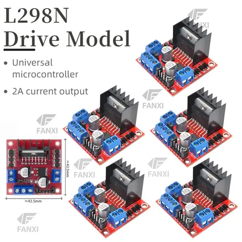 1/5/10PCS L298N Motor Driver Controller Board L298 Module For Arduino Dual H Bridge DC Stepper Motor Smart Car Robot