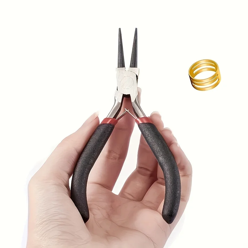 A multifunctional round mouth pliers and an open ring, used for simple DIY handmade jewelry accessories production