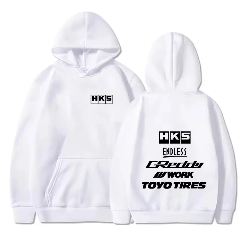 2026 Herren Mode Cooler Hoodie Japan JDM Modifiziertes Auto HKS ENDLESS Kapuzenpullover für Männer und Frauen Vintage Lässiger Sweatshirt Langarm-Pullover – Detail 4