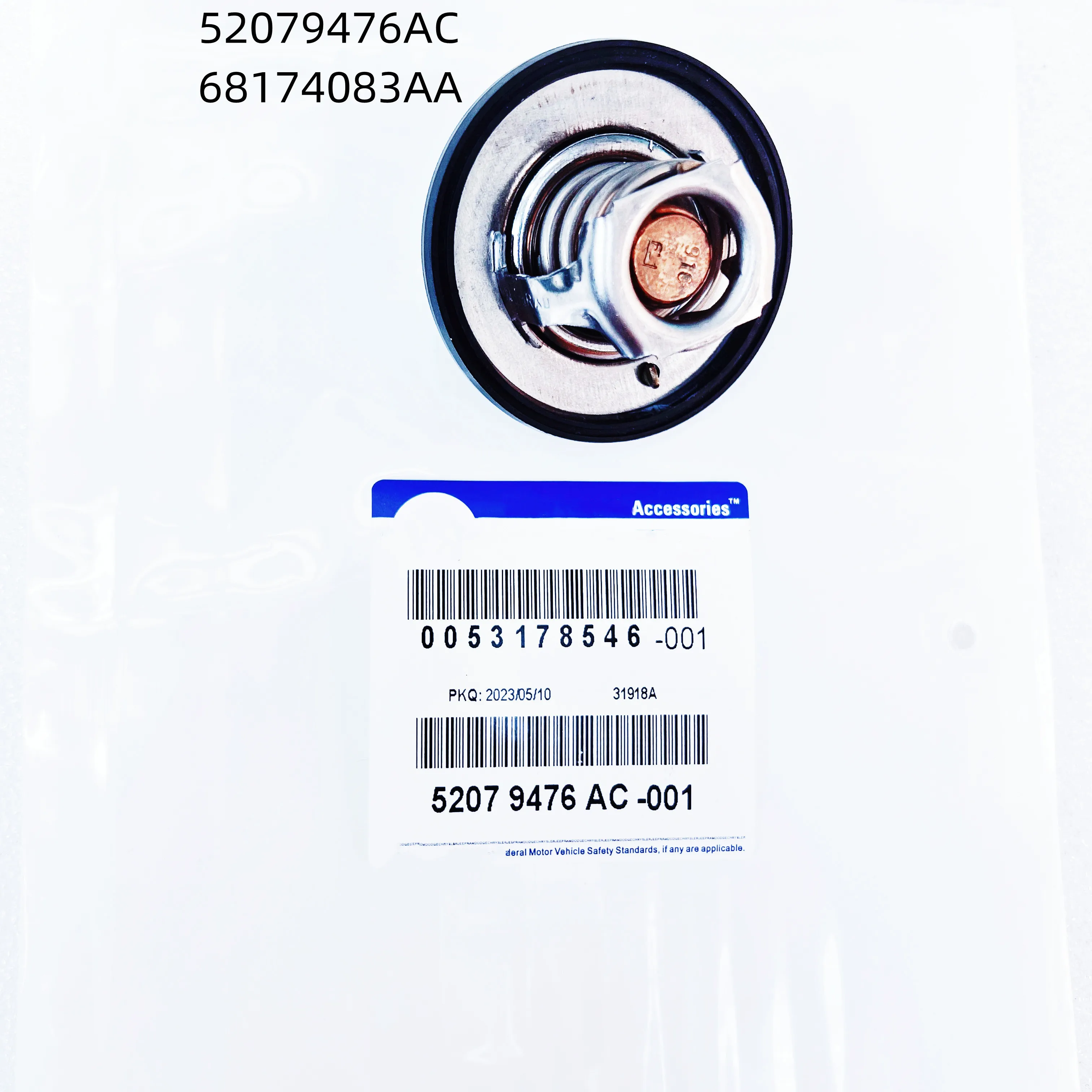 

Brand New Original Thermostat 52079476AC, 68174083AA, Suitable For: 4.7L, 3.7L Jeep Grand Cherokee, Jeep Freedom KJ, pickup RAM1