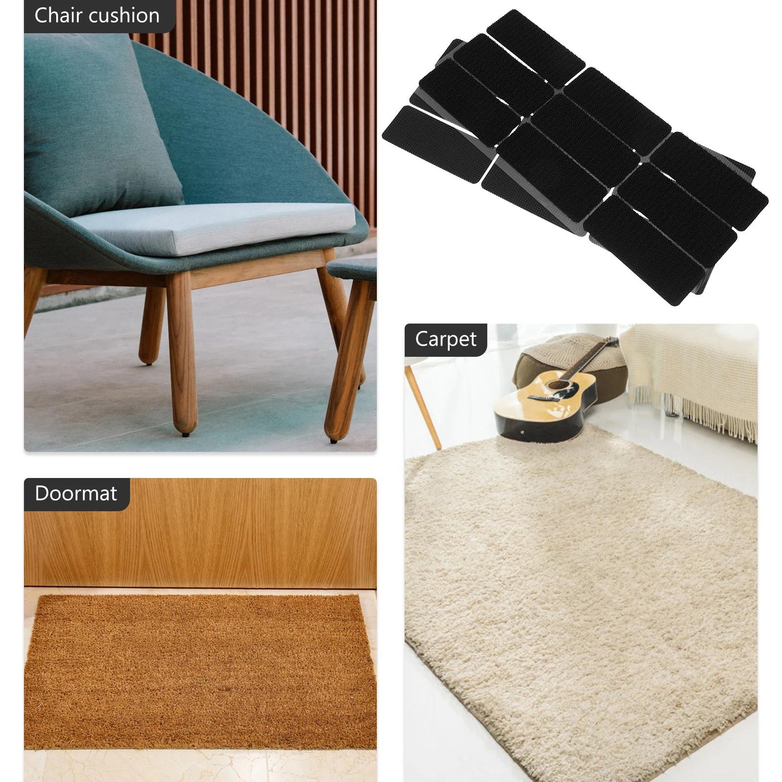 

18Pairs Car Mat Gripper Non Slip Fixer Carpet Holder Anti Skid Pad Floor Mat Retainer Sticker Car Carpet Fastener Stickers