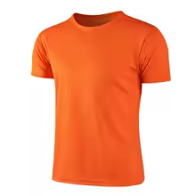 メンズ 速乾 半袖Tシャツ ジム/サッカー【オレンジ XXL】 特別割引