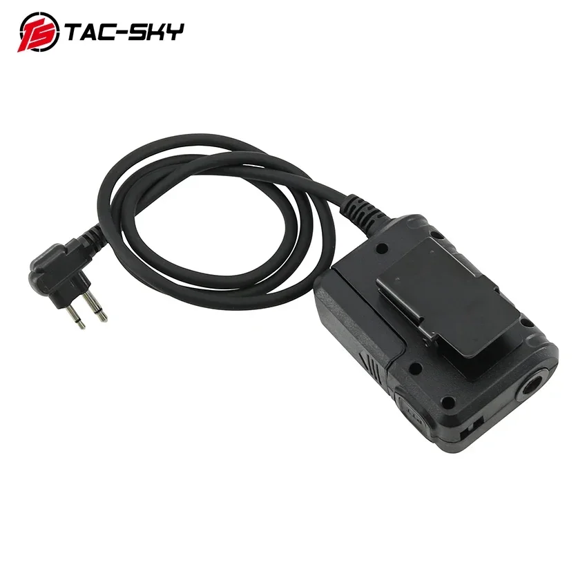 Imagem -03 - Tac-sky Tactical Headconjunto Adaptador Ptt com Bluetooth Motorola Plug para Pelto Mas Comtac Airsoft Hunting Headphone ts