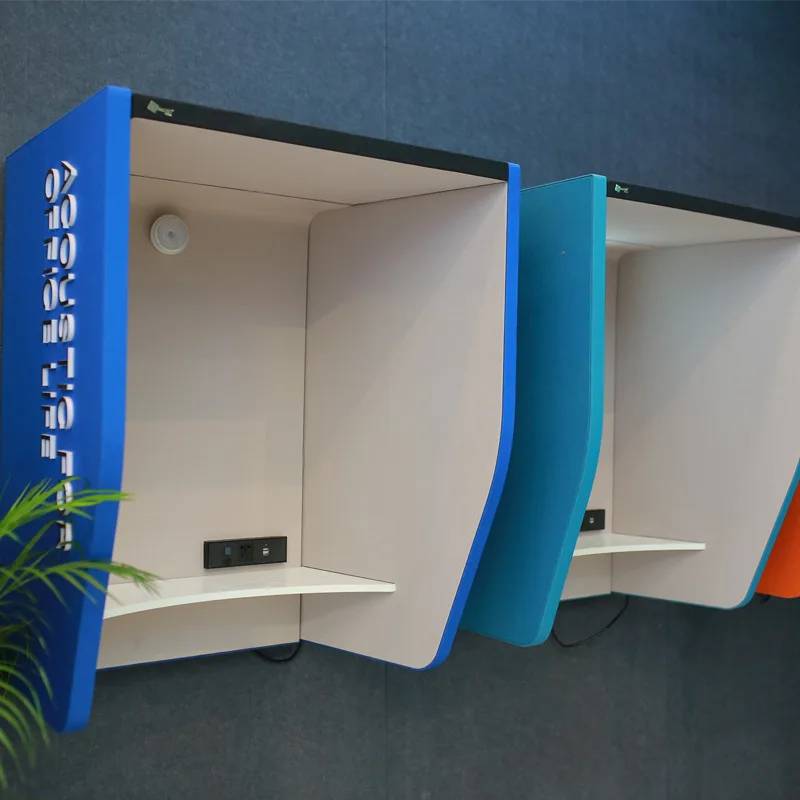 

Polyester fiber sound-absorbing board wall-mounted phone booth, wall-decorated phone booth, sound-absorbing noise reductio