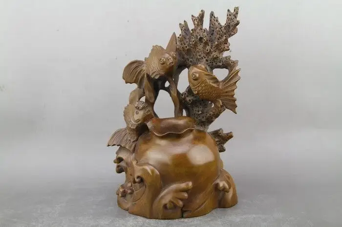 Collect Chinese boxwood hand-carved old penholder