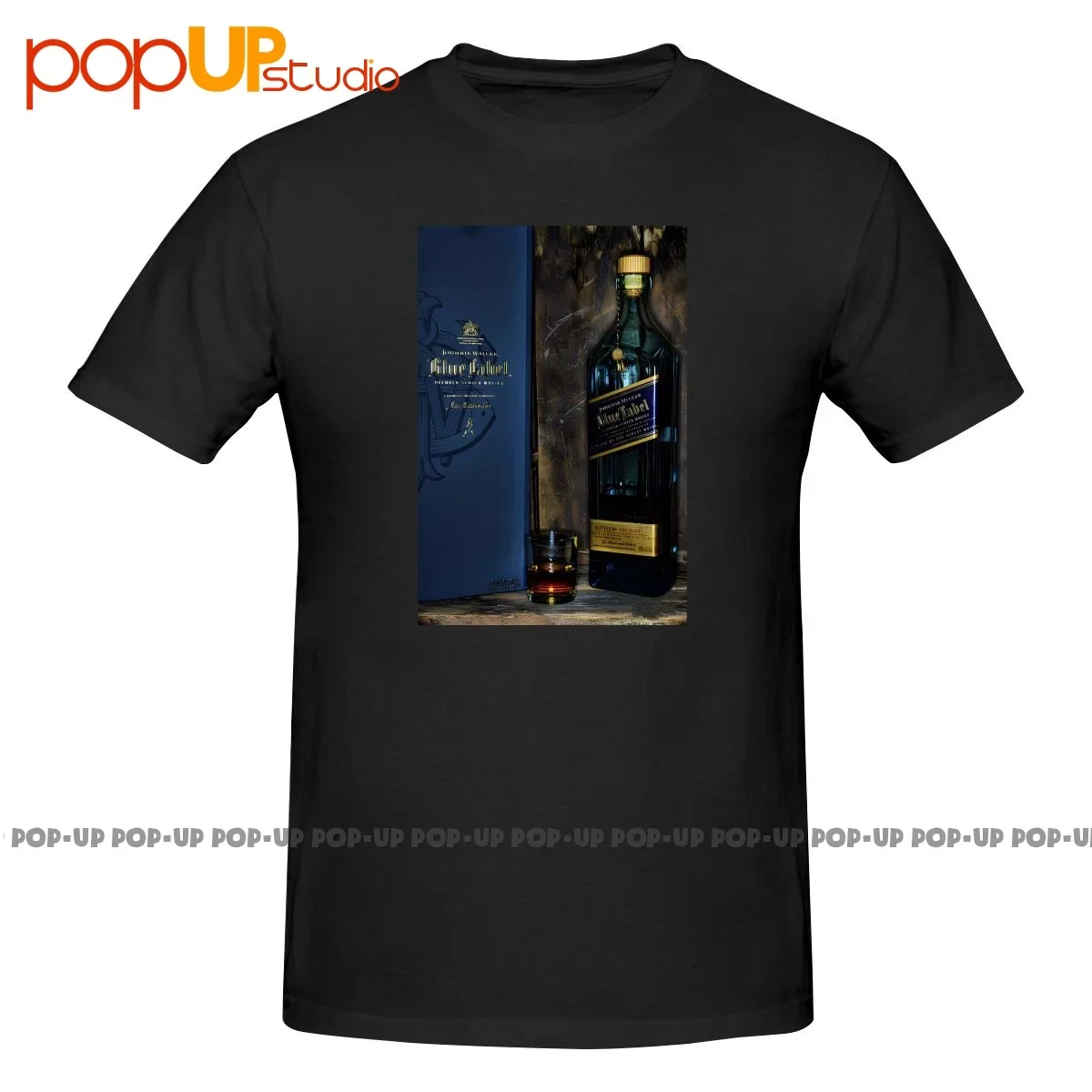 Johnny Walker Blue Label Whisky P-219 Shirt T-shirt Tee Rare Cotton Fashion All-Match