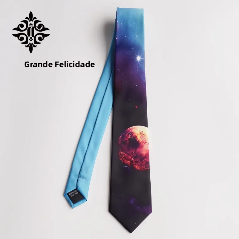 corbata-estampada-de-7cm-con-diseno-de-cielo-estrellado-de-la-planeta-azul-estilo-coreano-ancho-estrecho-poliester-seda