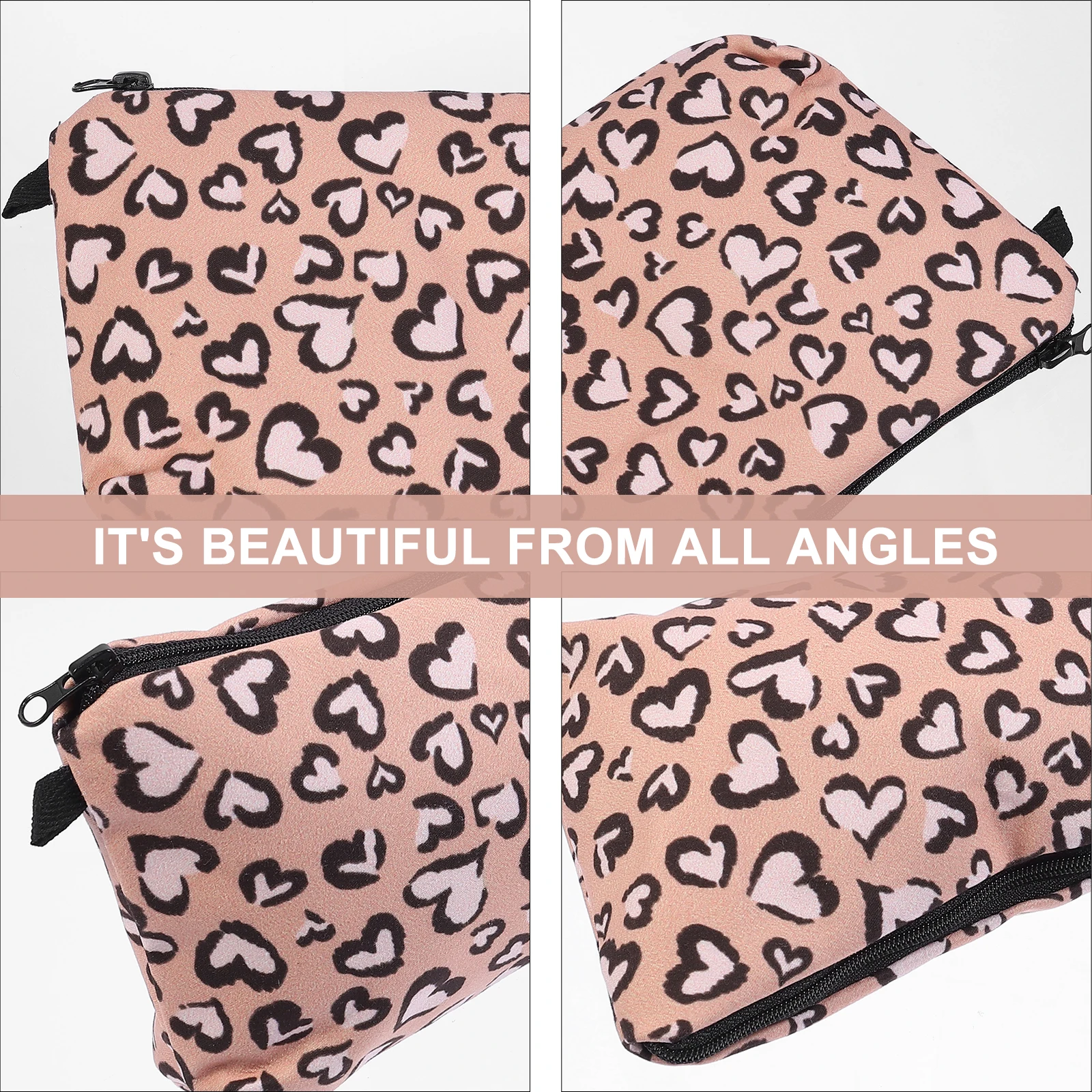 

1Pcs Leopard Print Makeup Bag Travel Pouch Toiletry Storage Organizer Wash Bag Easy Carry Storage Pouch
