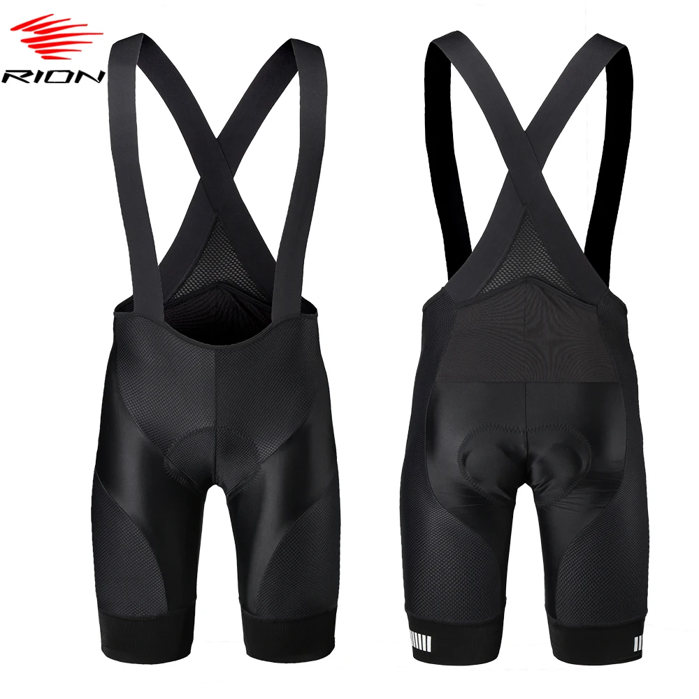 RION Men's Cycling Bib Shorts Mountain Bike MTB Tights Bicycle Clothing Long Distance Road Riding 5H Outdoor Sports Team Uniform