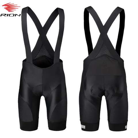RION Men's Cycling Bib Shorts Mountain Bike MTB Tights Bicycle Clothing Long Distance Road Riding 5H Outdoor Sports Team Uniform