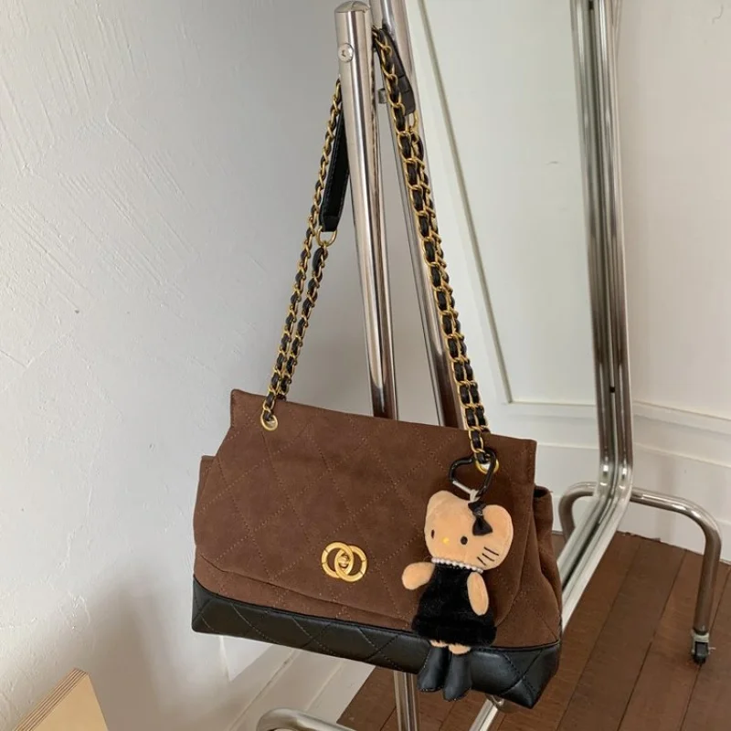 

Stylish Women's Leather Crossbody Bag, Luxury Designer Handbags With Gold Hardware, Versatile Shoulder Tote Messenger Purse