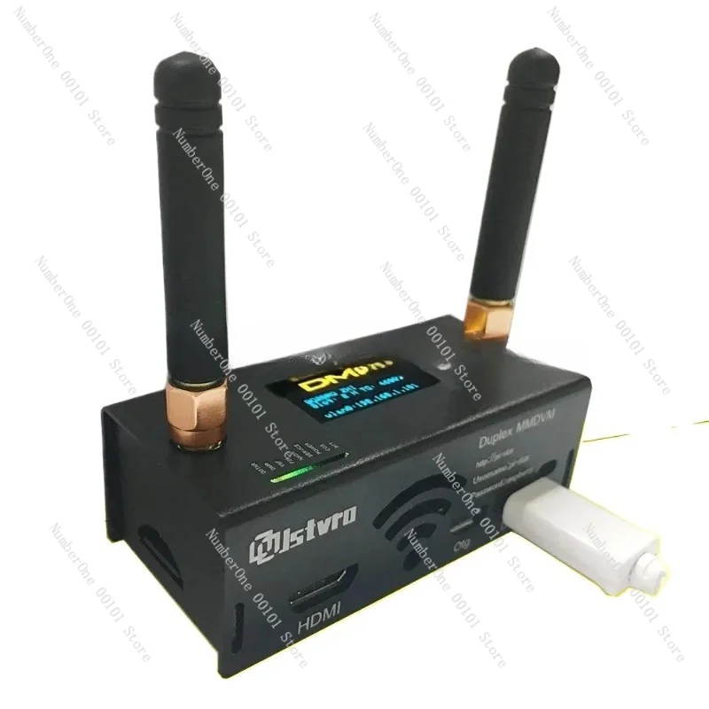 

UHF VHF Support P25 DMR YSF with Antenna Case Kit for Raspberry Pi Duplex Simplex MMDVM Hotspot Board