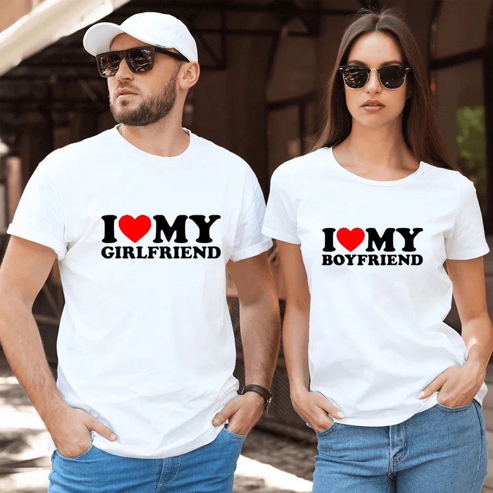 

I Love My Boyfriend Clothes I Love My Girlfriend Shirt So Please Stay Away From Me Funny BF GF Sayings Quote Valentine Tee Tops