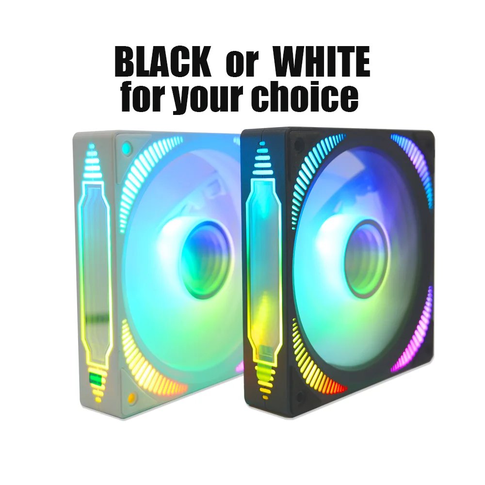 Kipas Casing PC Manmu RGB 120mm, Kipas Pendingin RGB 12cm, Radiator Pendingin CPU, Kipas Casing Komputer