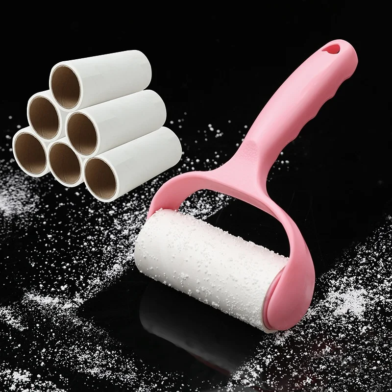

Manual Hair Removal Lint Remover Dogs Dust-Adhesive Paper Suit Tear-Off Roller Wiping Brush Bristles Effective Pet Hair Gluer