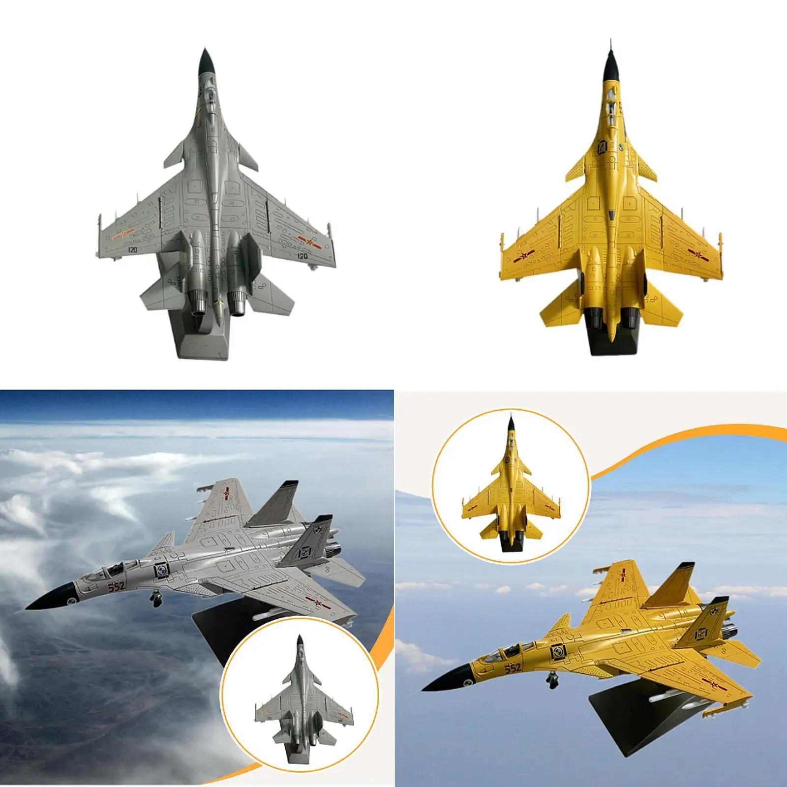 

1/100 Scale Fighter Jet Model Aircraft Ornament for TV Cabinet Bar Cafe