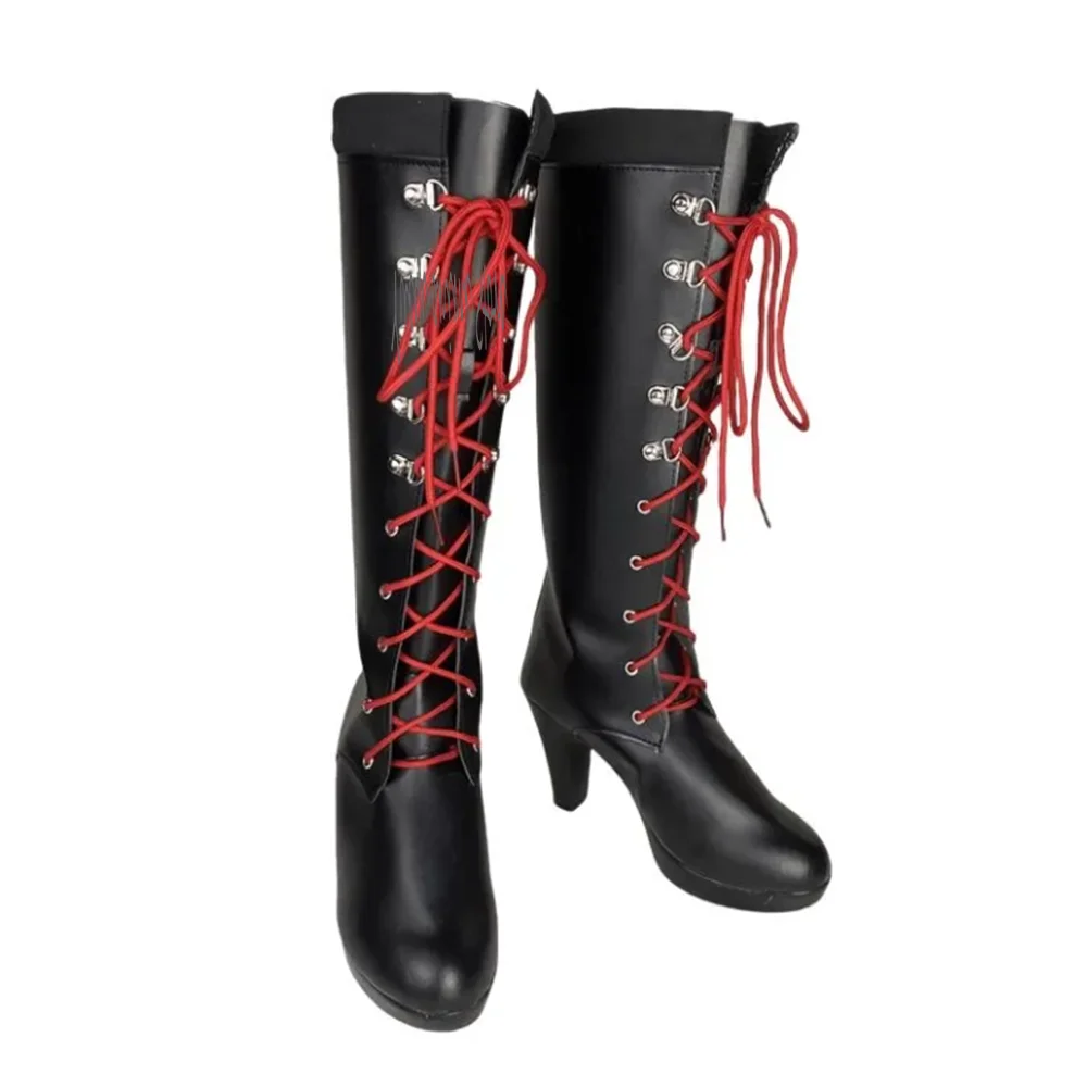 

Anime Junko Enoshima Cosplay Shoes Custom Made High-top lace-up boots