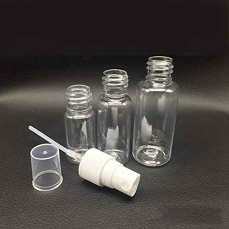 5 pçs beleza transparente plástico perfume vazio spray garrafa pequena garrafa de viagem com spray fino garrafa 20ml