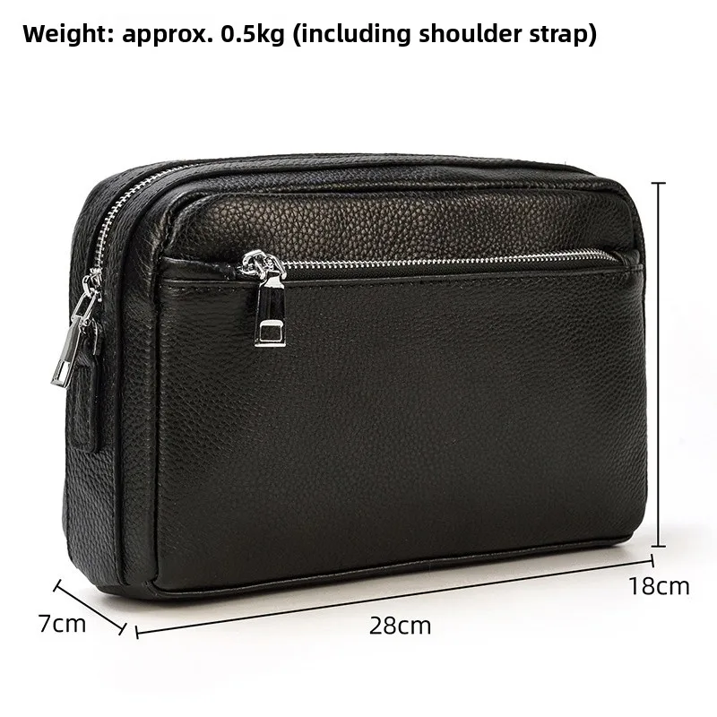 

Leather oulder Bag ex Faionable Small Crossbody Bag Bla Handheld Wallet Multi-functional Storage Bag for Autumn Winter