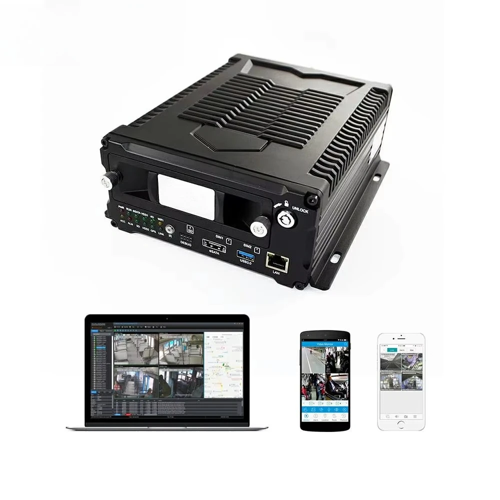 

8ch Mnvr 1080p Mobile Vehicle Car Dvr Mdvr Video Recorder System 4g Wifi for Truck Van Bus Rv