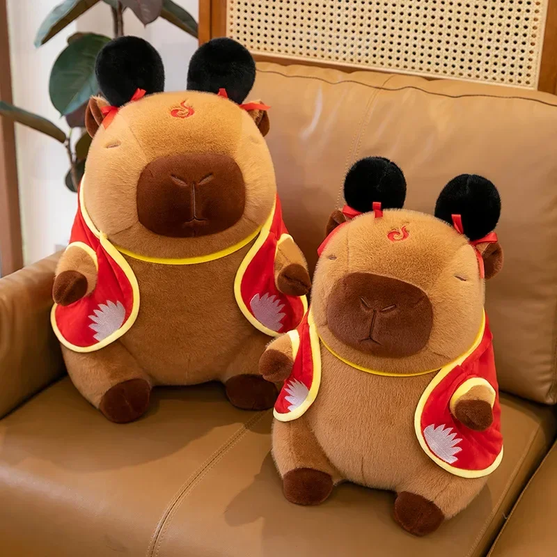 ตุ๊กตาเนจาคาปิบาราขนาด 30-50 ซม. ตุ๊กตาคาปิบาร่าน่ารัก ตุ๊กตาสัตว์นุ่มนิ่ม ของเล่นอนิเมะขนฟู ของตกแต่งห้องน่ารัก ของขวัญวันเกิด/คริสต์มาสสำหรับเด็ก