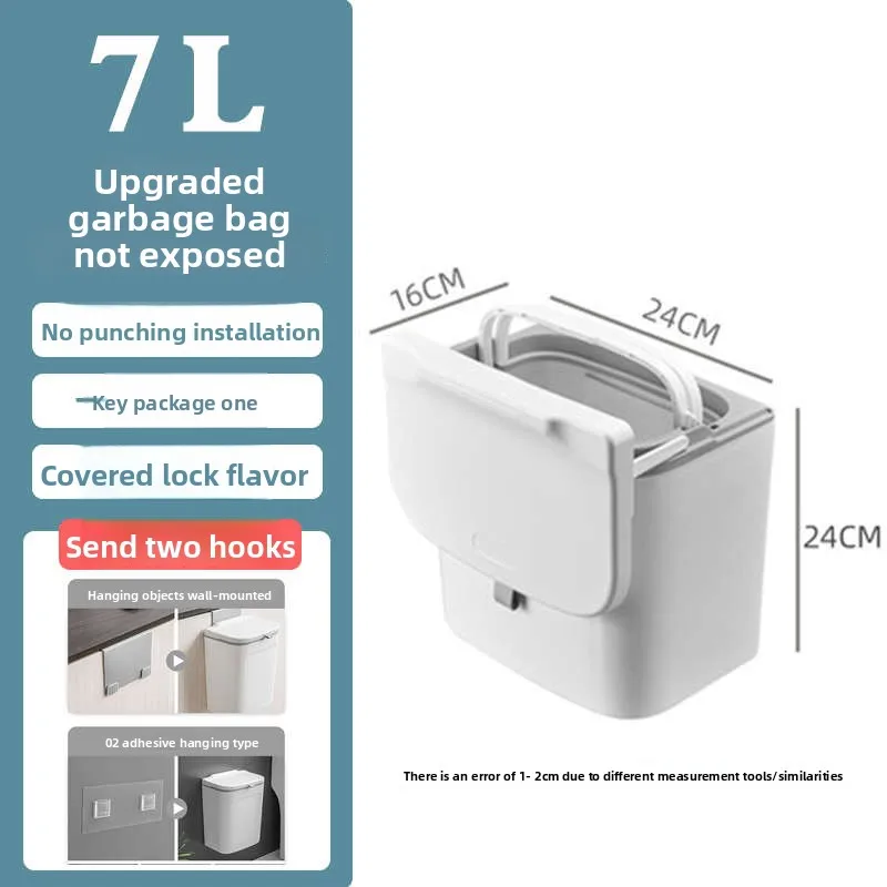 

paper basket wall-mounted bathroom with kitchenette narrow household cover trash can cabinet door bucket creative toilet