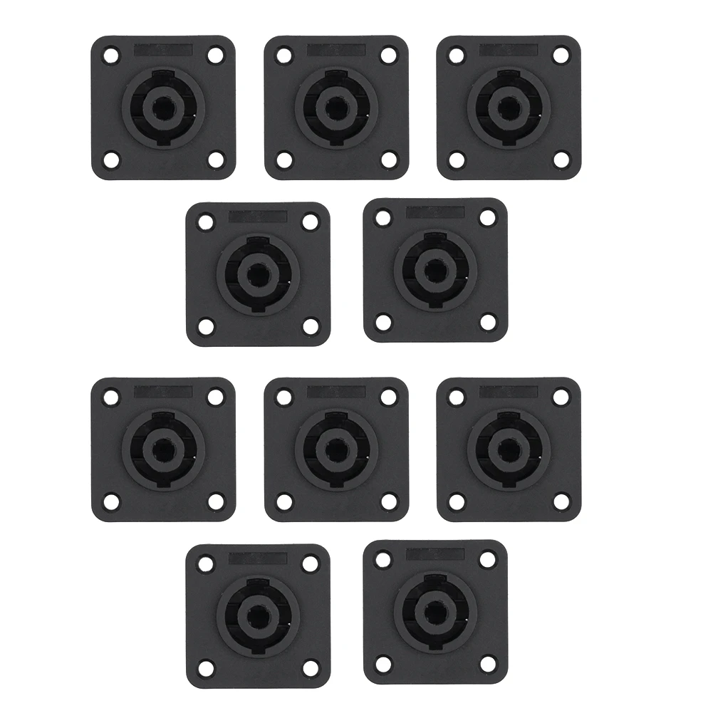 10PCS 4Pin Connector Female Jack Socket NL4 Power Jack  o Connector Loudspeaker Amplifier Converter with Lock