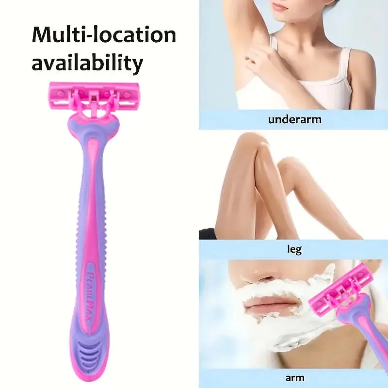 Женский аппарат для удаления волос из нержавеющей стали, удобная ручка, острое лезвие, безмасляный, подарок на фестиваль красоты.