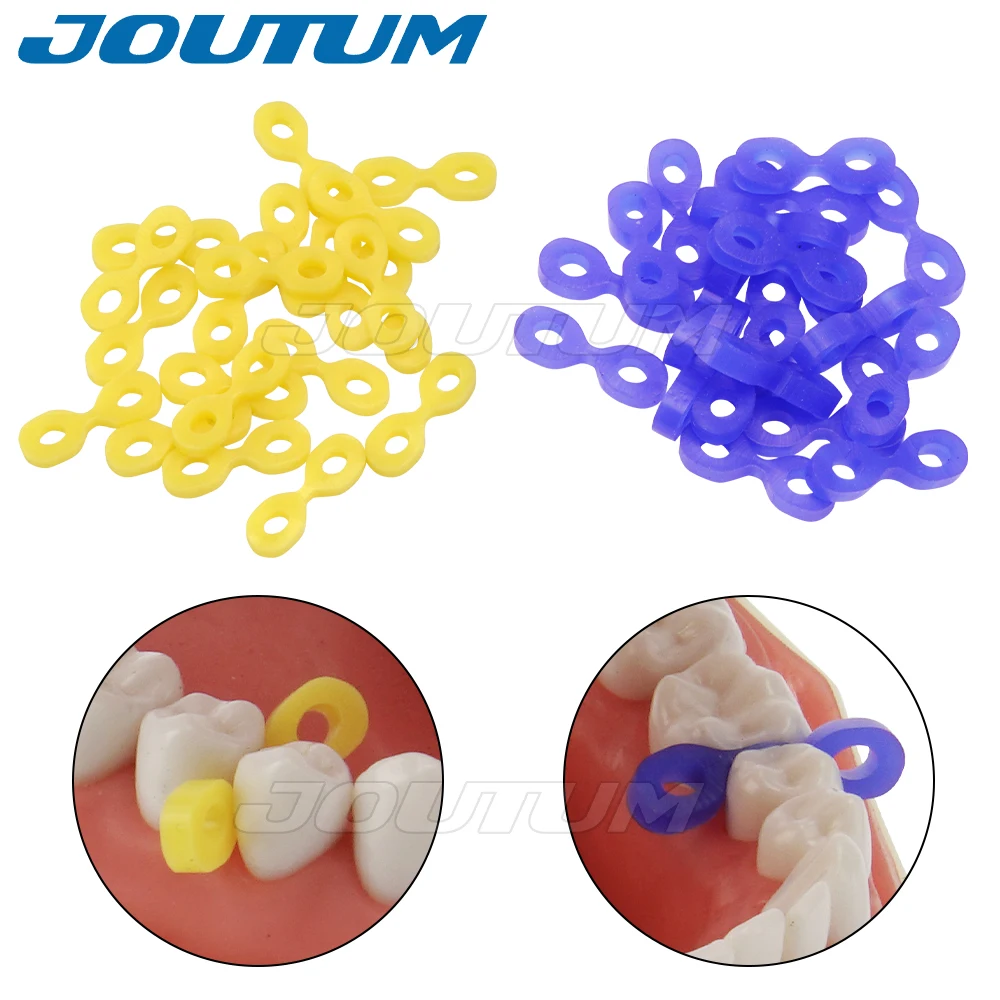 

40Pcs Dental Elastic Rubber Tooth Seperator Elastic Fixing Wedges 2.0/2.5 MM Matrix Matrices Dam Composite