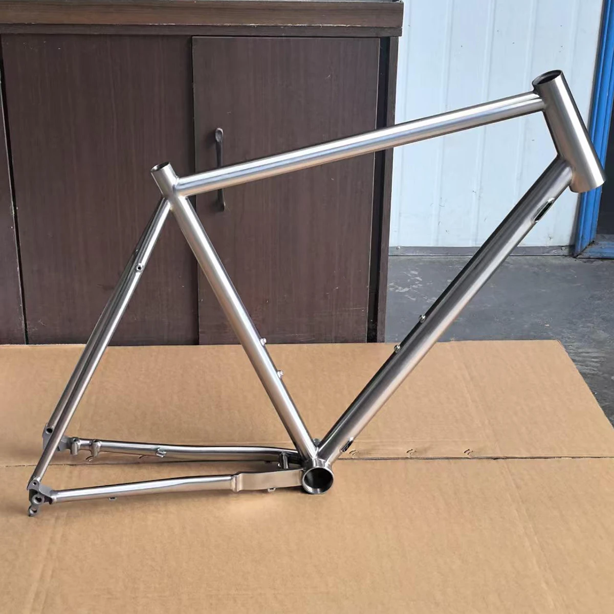 Titanium Gravel Road Bike Frame for 700CX54C Fat Tire Sram UDH Dropout
