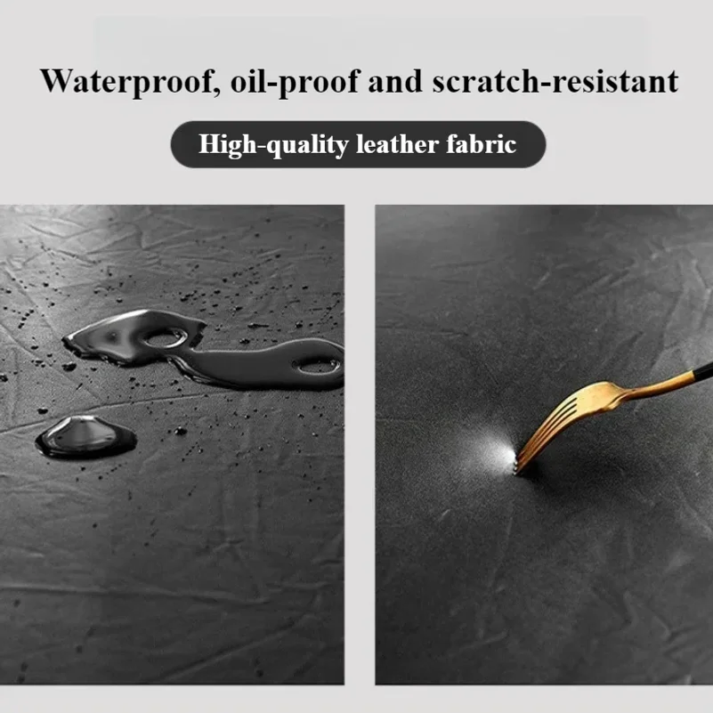 Waterproof Oil-Resistant Round Table Cover Outdoor Party Elastic Tablecloth Full Coverage for Garden Kitchen 60-140cm Durable