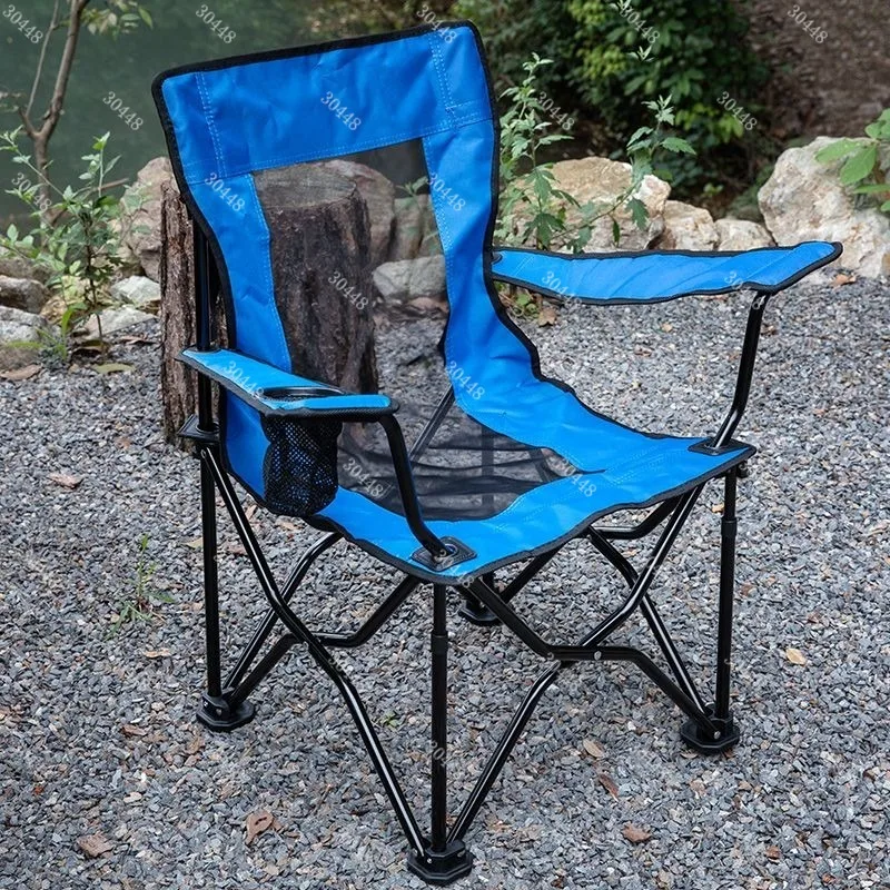 

Outdoor Folding Chair Portable Beach Chair Leisure Stool with Backrest for Fishing and Camping