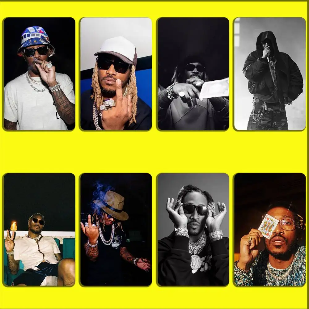 

Rapper F-Future Hendrix Card Stickers For Debit Bank Credit Cards Metro Bus Pass Sticker Decoration Cover 4PCS Card Skin