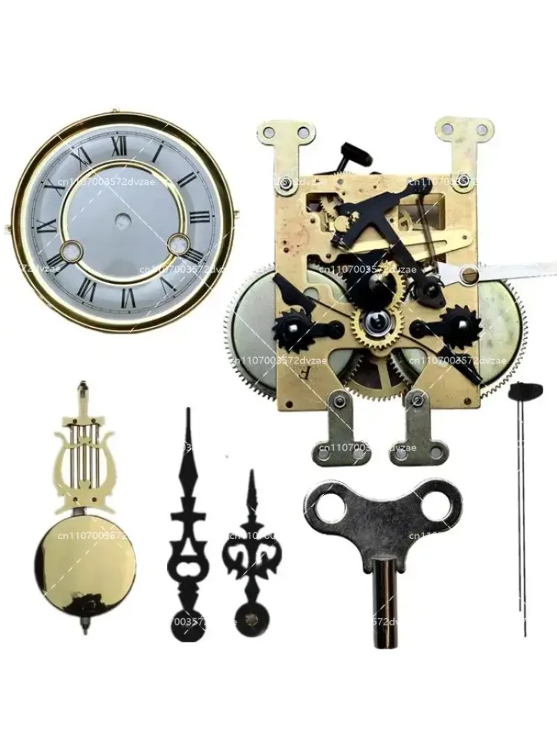 Large Wooden Pendulum Clock Movement Pure Copper Mechanical Clockwork Parts for Floor Clock