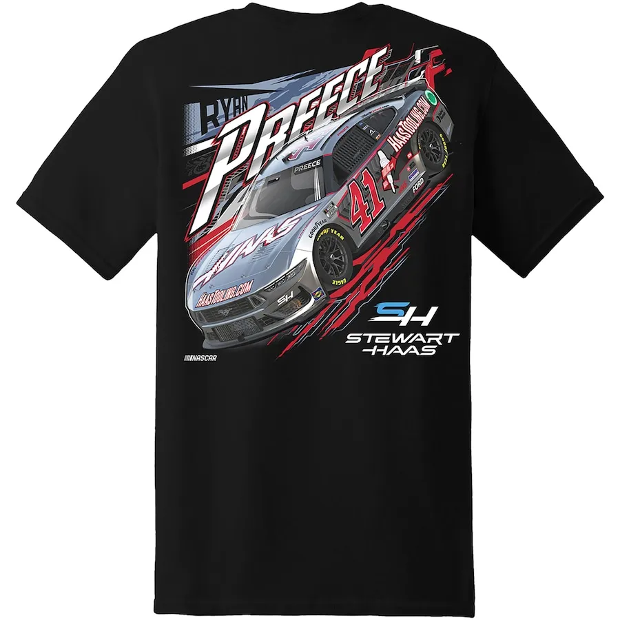 Ryan Preece 41 Motor Sports Racing Men's Athletic Lightweight Cotton Classic Short Sleeve Crewneck T-Shirt Tee Shirt