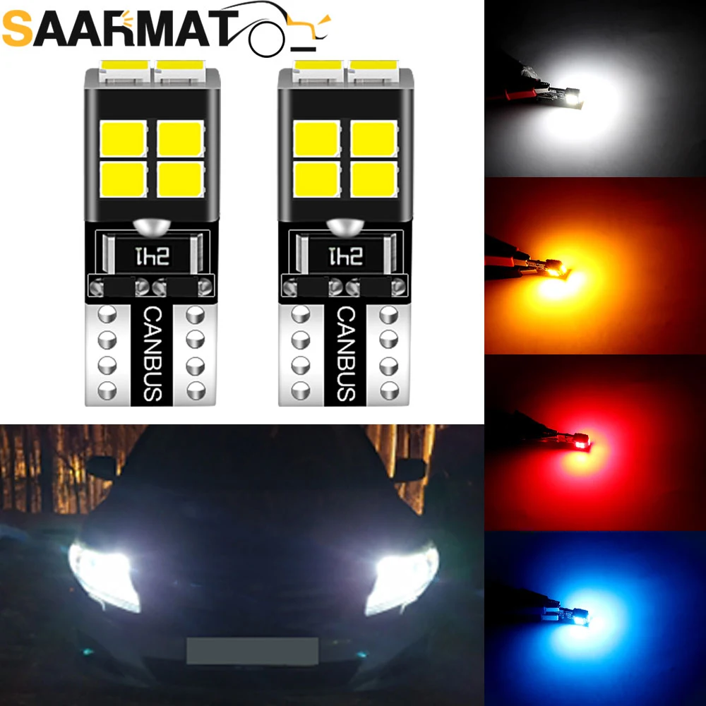 2Pcs LED Clearance Light T10 W5W 194 168 2825 for Lada 110 111 112 Kalina Largus Niva Priora Samara