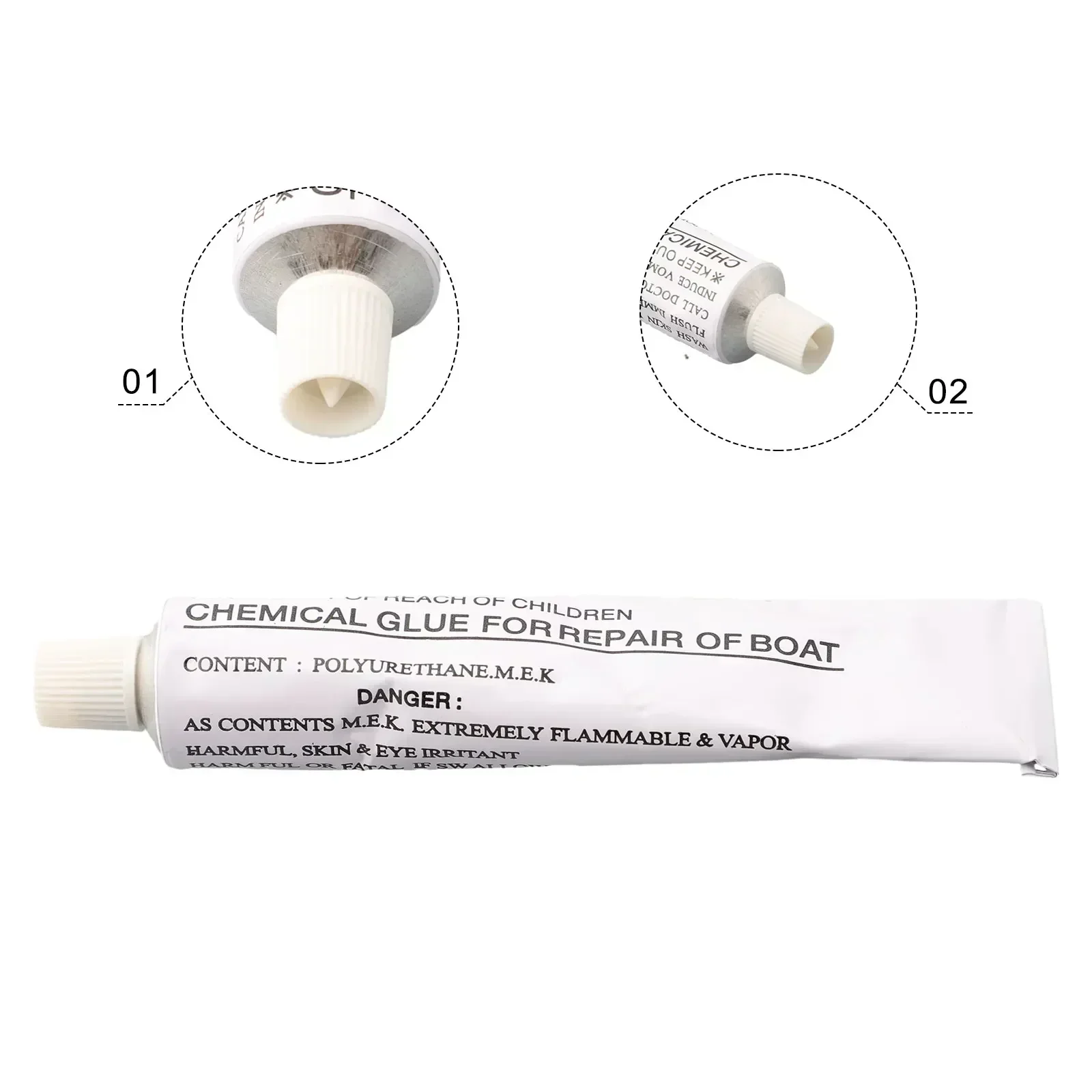 インフレータブルボート修理接着剤チューブ、ボートパドルボード、カヤック、ウォーターベッド、エアマットレス水泳リング、1パック