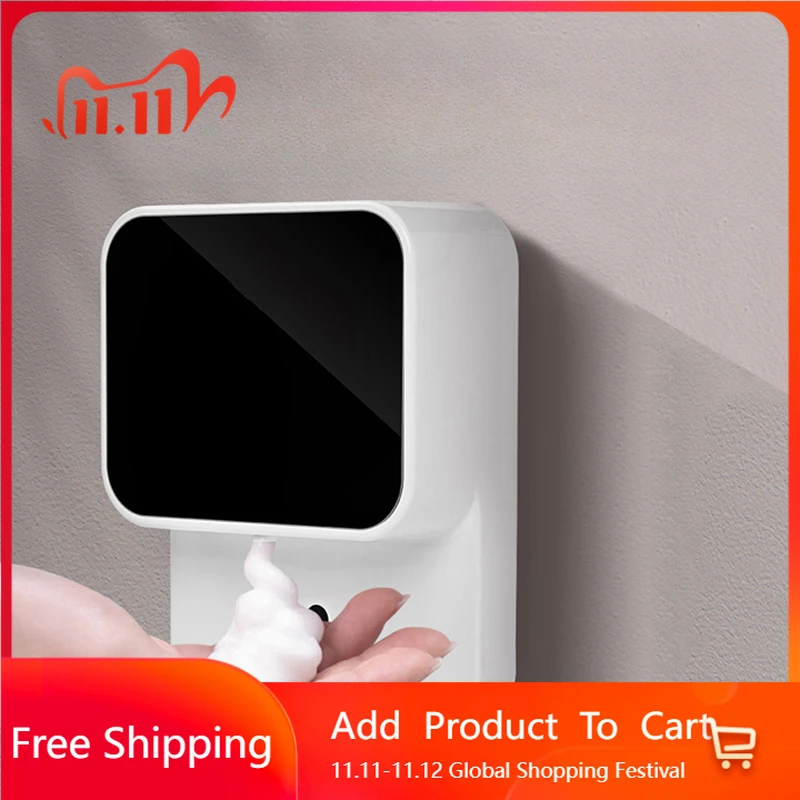 

Touchless Toilate Soap Dispensers White Electronic Hand Wash Quality Soap Dispensers Shower Liquid Jabonera Fashion Furniture