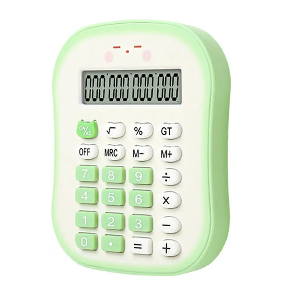 Small Size Calculator Colorful Battery Powered Calculator with Lcd Display Big Buttons 12 Digit Portable Calculator for Easy