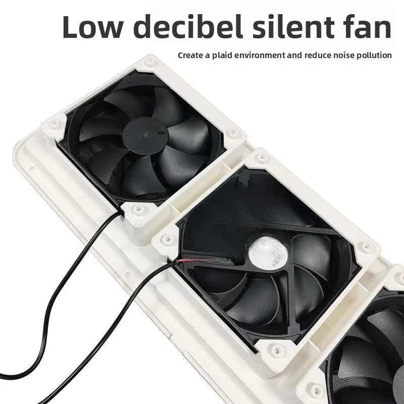 RV 3 windows side mounted silent ventilation fan